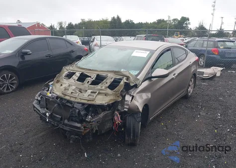 2013 Hyundai Elantra Gls из США, поврежденный, VIN 5NPDH4AE3DH336827